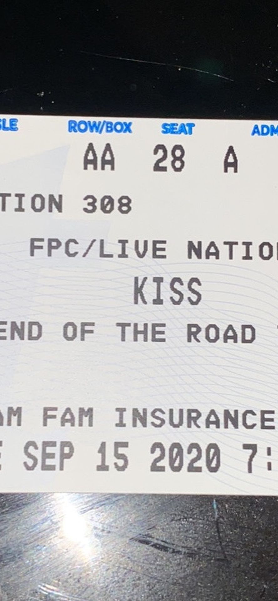 4 tickets to See Kiss Tonight!