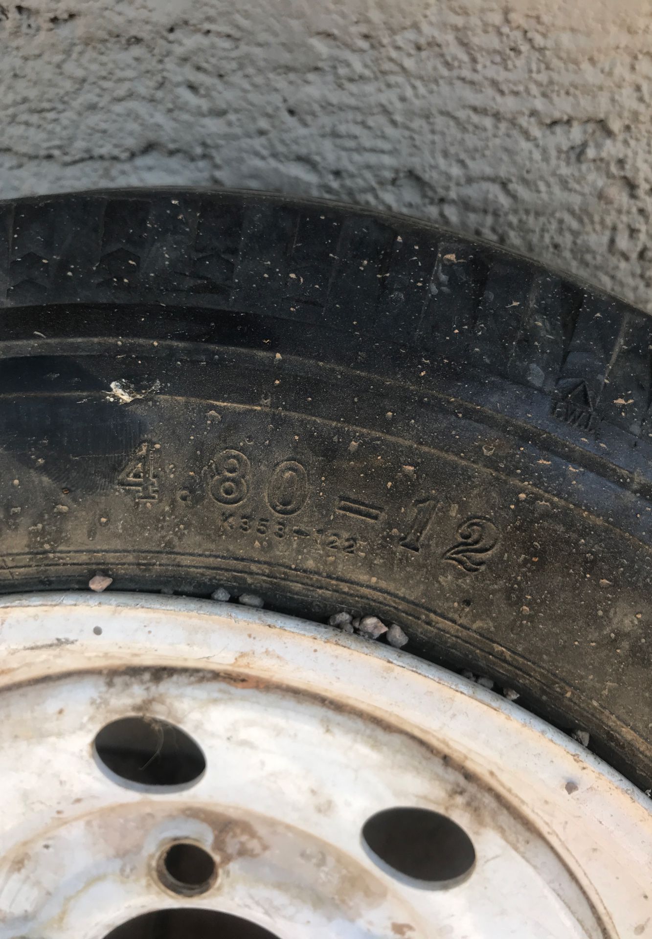 Spare trailer tire