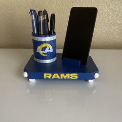 LA Rams Desk Organizer For Phone & Pen Holder (Tulare)