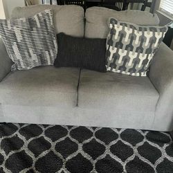 Living Room Furniture And Fireplace 