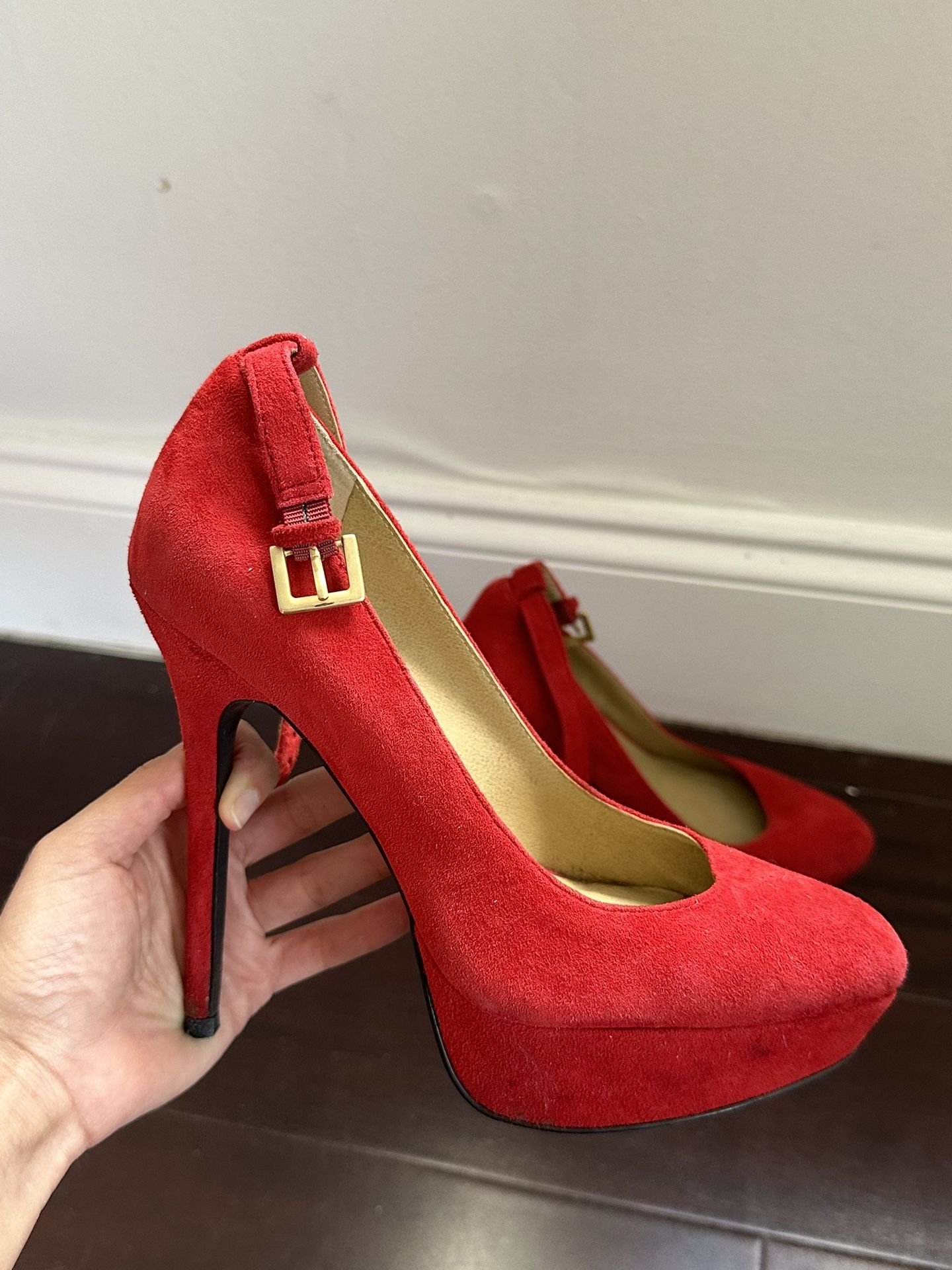 Red High Heels Women 