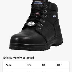 Skechers for Work Women's Workshire Peril Steel Toe Boot Size 10
