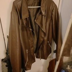 Dark Brown Women's Leather Jacket New