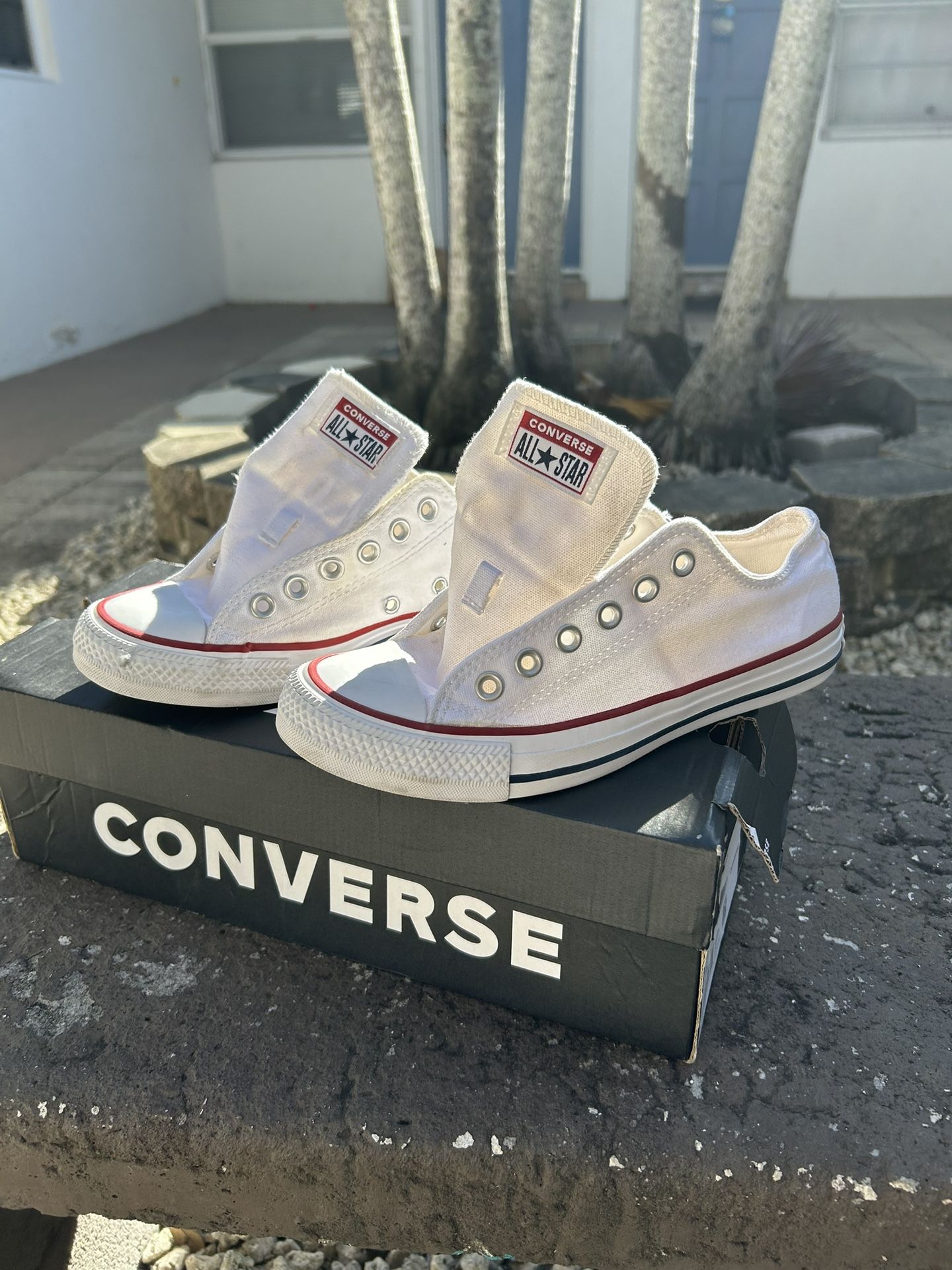 White Low Top Converse