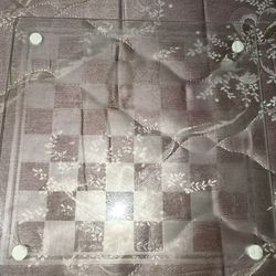 Glass Cheeker/Chess Board 
