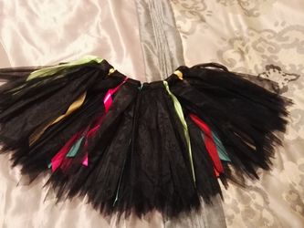 Black and color ribbon Tutu