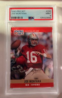 1990 PRO SET JOE MONTANA QB-49ers HOF PSA 9