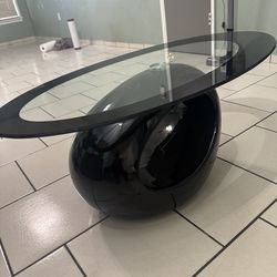 Glass coffee table