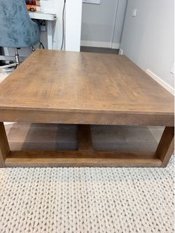 Ashley Cariton Coffee Table – Large 56x42 Weathered Oak