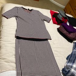 Ann Taylor Size Medium Skirt And Top Set