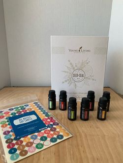 Lot of 7 The Therapeutic Grade Oils with Empty Young Living Box
