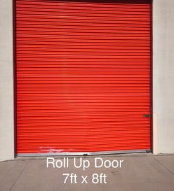 Roll up garage storage door steel