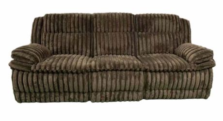 3 PC JUMBO CORDUROY RECLINER SET. FINANCING AVAILABLE
