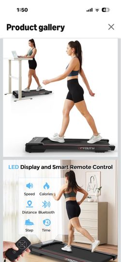CCYOUTH Under Desk Walking Treadmill