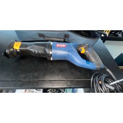 RYOBI Corded Variable Speed Reciprocating Saw RJ165V with Case ** Tested **