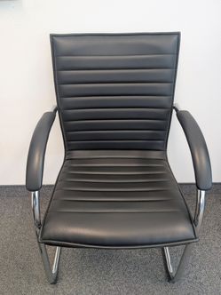Black Caresoft Vinyl chair