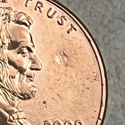 ERROR!! 2009 Lincoln Memorial Cent - Struck Through Unknown
