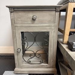 Painted Pier 1 cabinet