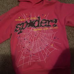 Pink young thug sp5der hoodie 