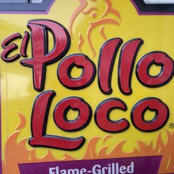 Huge El Pollo Loco Original Sign 52”x60” Nice Graphics 