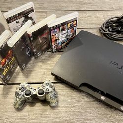 PS3 Playstation 3 - Slim 120GB + Games