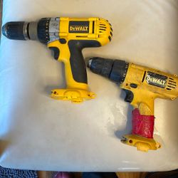 Dewalt Drills, Power Tools, No Batteries