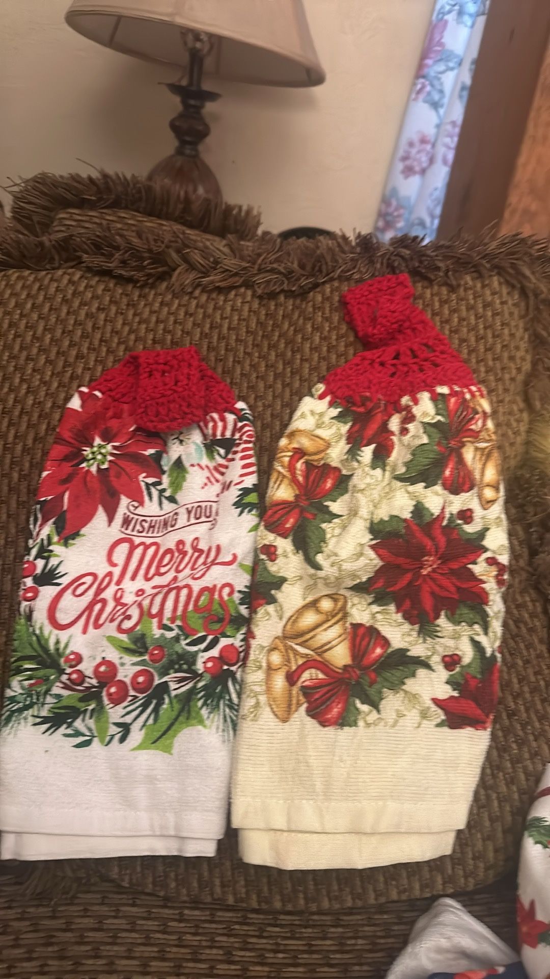 Handmade Christmas Towels On Full Towel