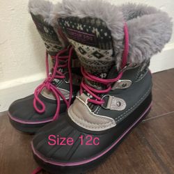 Girls Snow Boots 12c