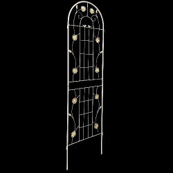 4 Pack Metal Garden Trellis 71" x 19.7" Rustproof Trellis for Climbing Plants Outdoor Flower Support Cream White