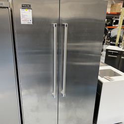 Viking Stainless Steel 42” Side-by-Side Refrigerator/Freezer 