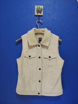 GAP Cream Size Small Vest 100% Cotton
