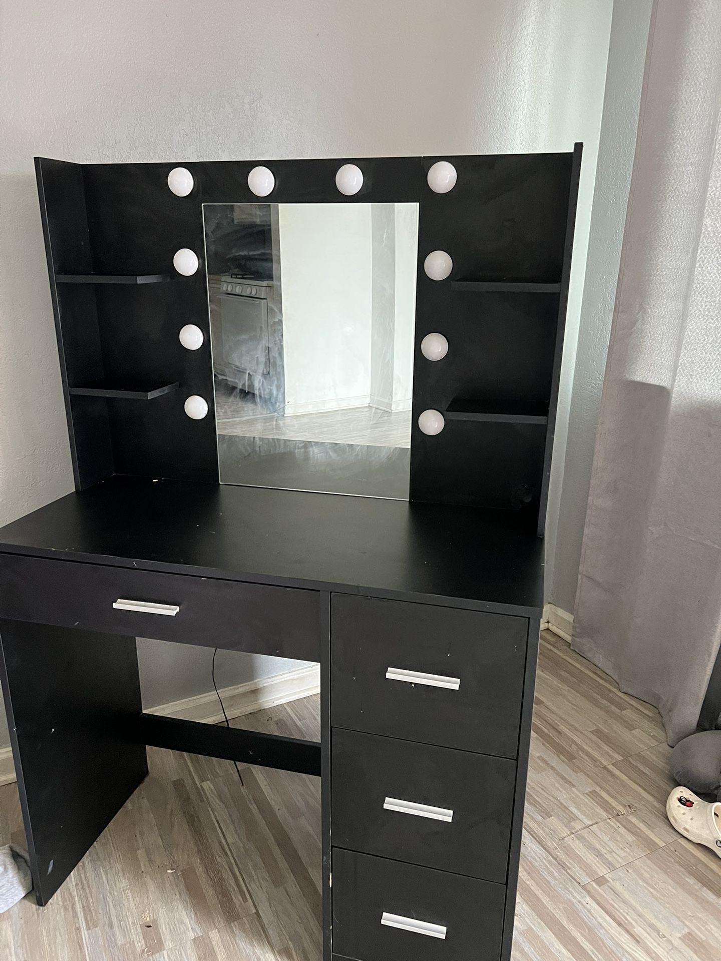 Black Makeup Vanity