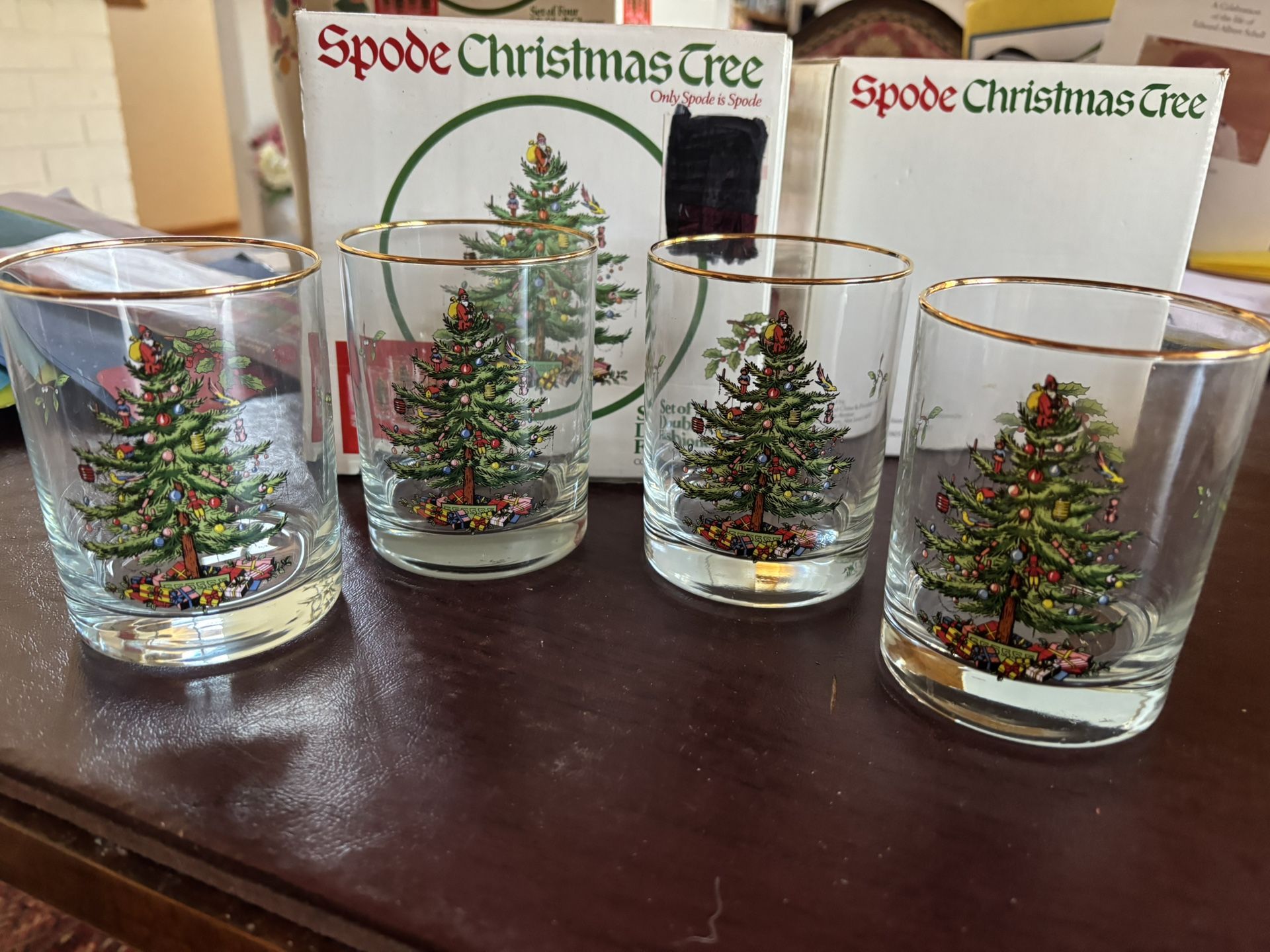 Spode Vintage Collectible NWT Double Old Fashioned Set Of 4 Glassware