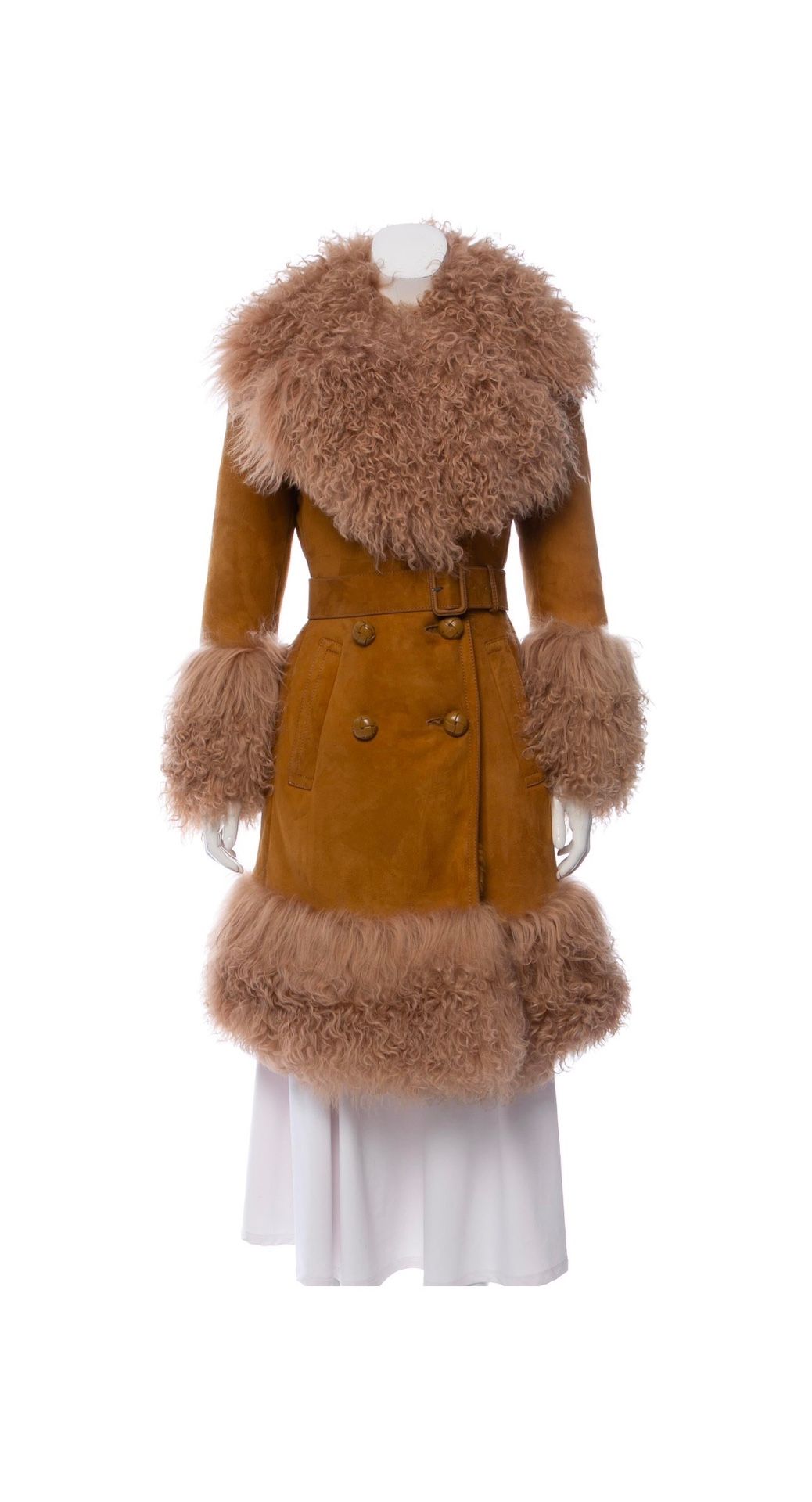 Gucci Shearling and Lamb Runway Coat