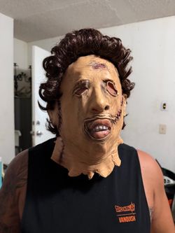 Leathered mask intact