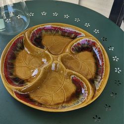 Vintage 13" Santa Anita Ware Sectional Plate 