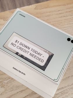 Samsung Galaxy Tab S9 FE+ With S-Pen Tablet - $1 DOWN TODAY, NO CREDIT NEEDED