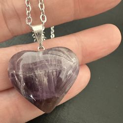 New, Beautiful Amethyst Necklace. Great Mother’s Day Gift. Gift Bag Included.