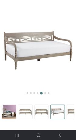 Gray Wood Indonesian Daybed Frame