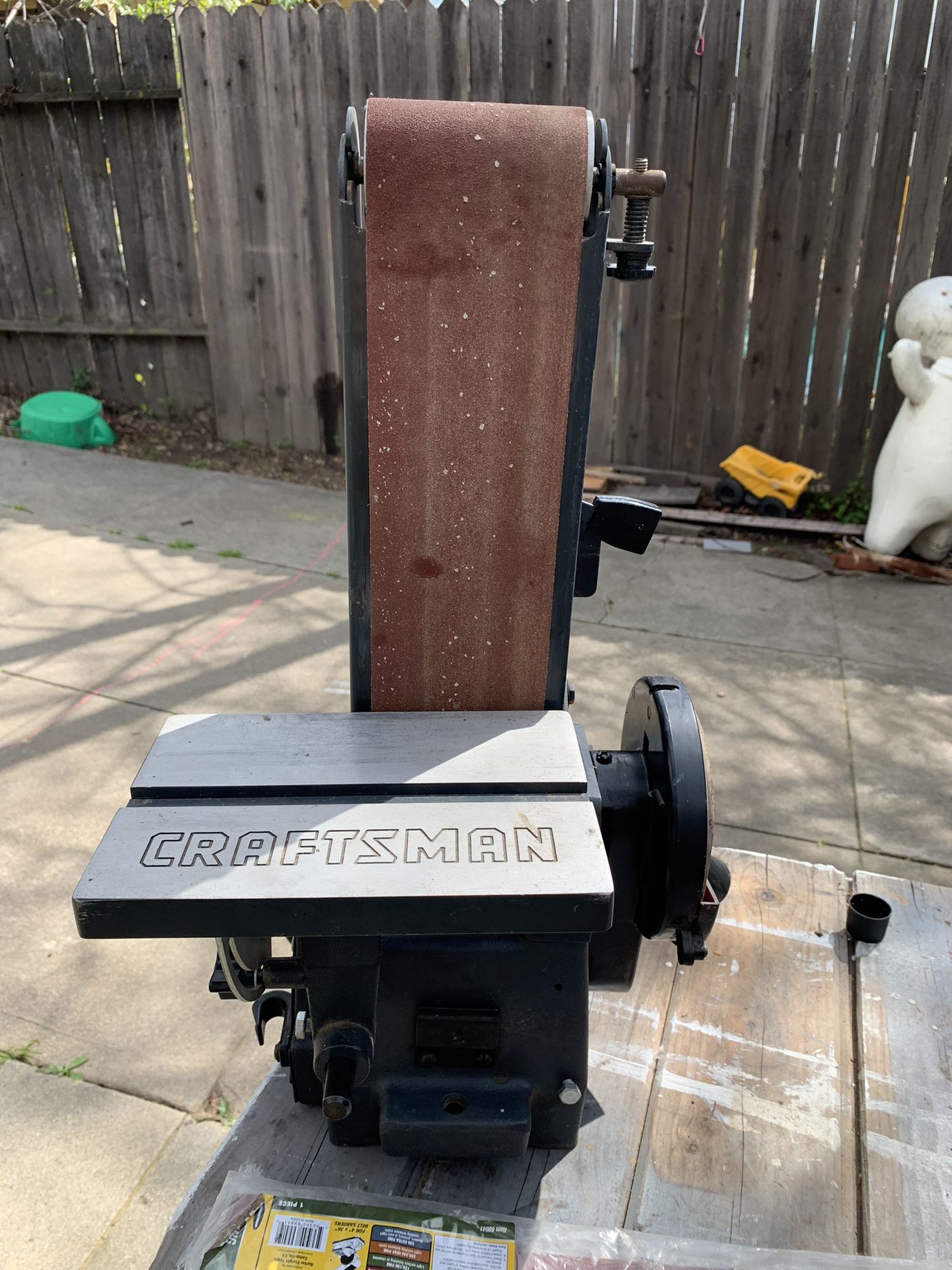 Vintage craftsman belt disc cheap sander