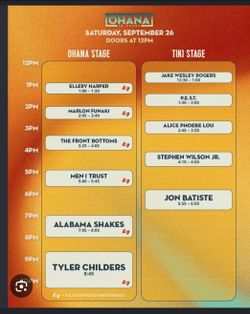 Ohana Saturday ticket