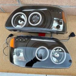 95-01 Ford Explorer LED DRL Projector Headlights Luces Focos Micas Faros Faroles Headlamps 
