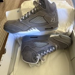 Jordan Retro 5 Wolf Grey Size 9