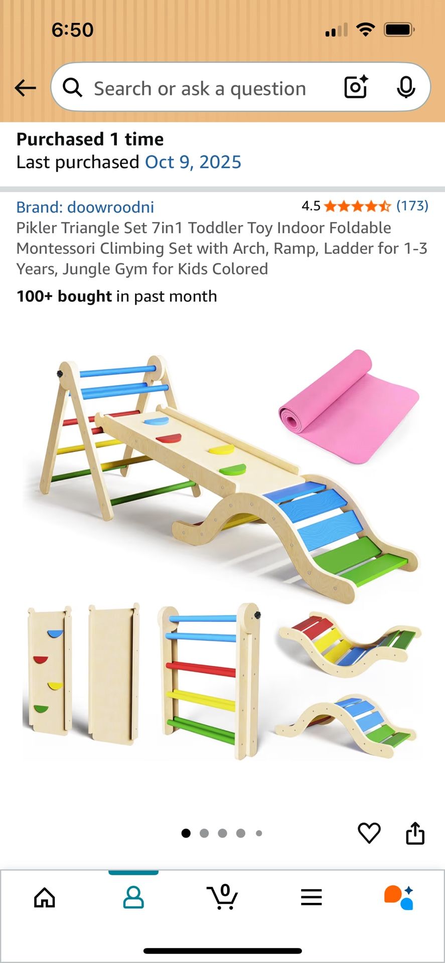 Pikler 7 In 1 Triangle Montessori Toddler Gym