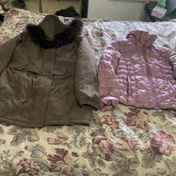 Women Coats Size Large And Medium Selling Both Together For 35.00