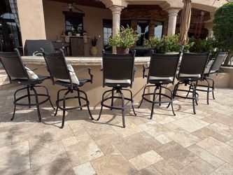 Outdoor Swivel Bar Height Barstools $300 Each Priced Individually