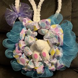 Cute bunny bum Easter wreath