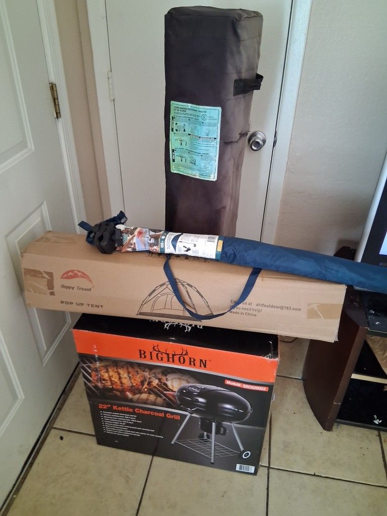 Barely Used Camp Set Up And Never Used Grill