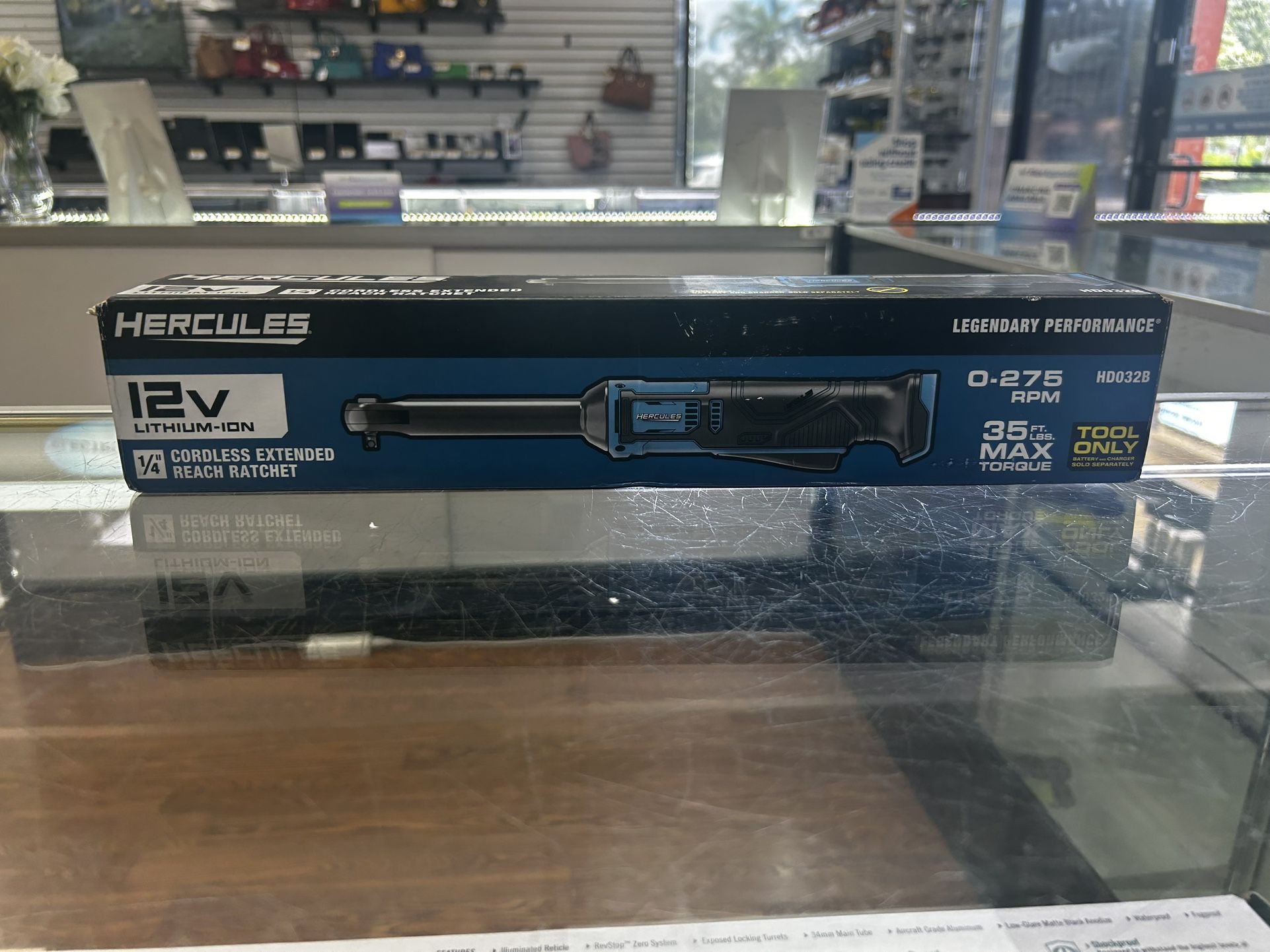 Hercules 12V 1/4” Cordless Extended Reach Ratchet