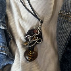 Handcraft Glass Stone Necklace